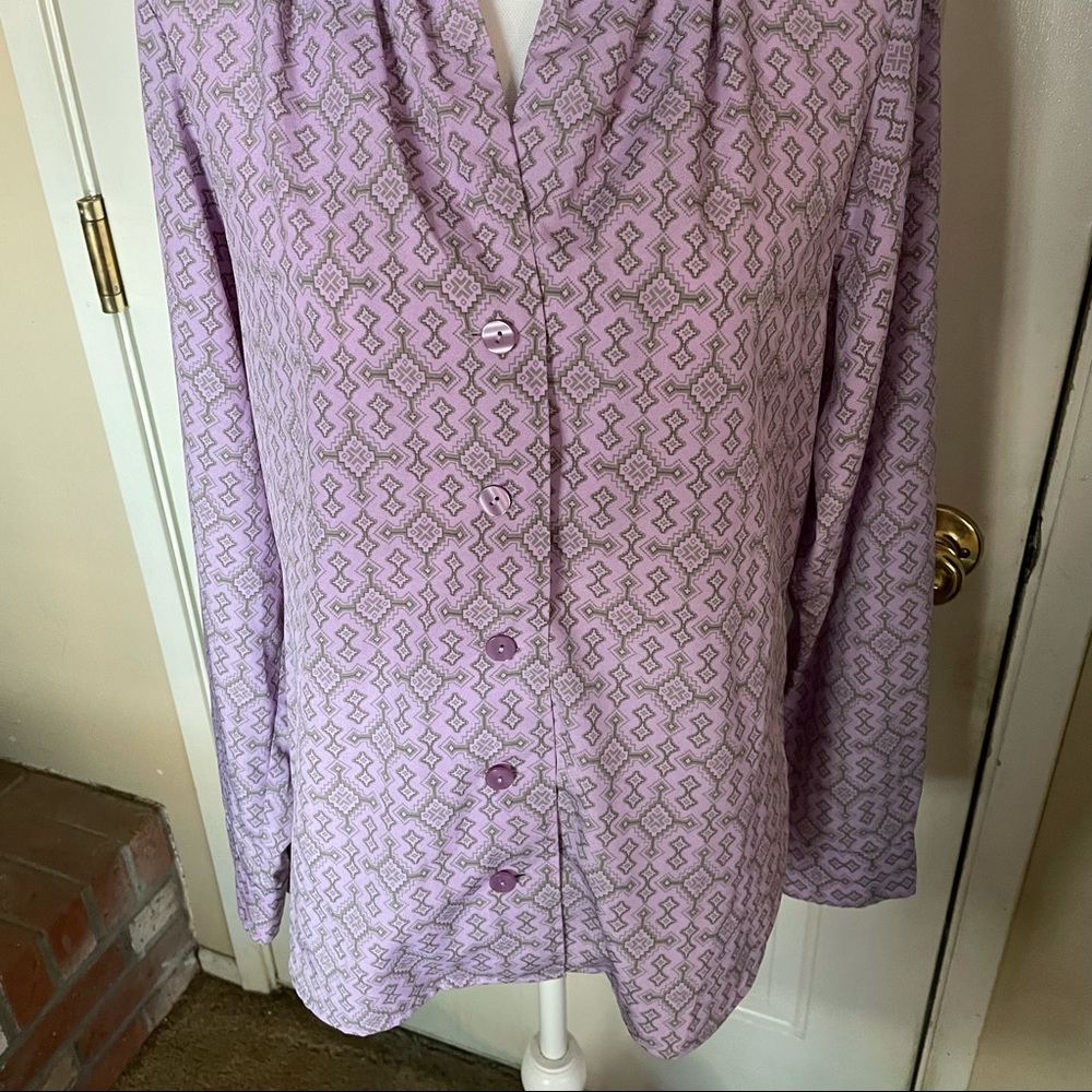 Pendleton Tribal Print Button Blouse - image 7